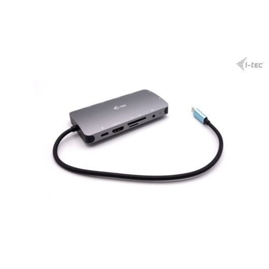 Docking Station USB-C i-tec Metal Travel Nano HDMI/VGA LAN 100W SD Plata