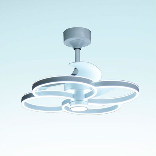 Ventilador de techo Bel Air Trébol DC 30W 3 aspas LED 1900lm mando a distancia