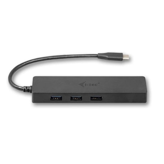 i-tec Advance Slim USB-C Hub 3 porte USB 3.0 + adattatore Gigabit Ethernet, nero