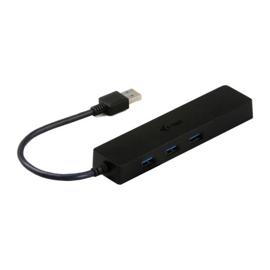 Hub USB 3.0 i-tec Advance Slim 3 Puertos + Adaptador Gigabit Ethernet VIA VL813 ASIX AS88179 Negro
