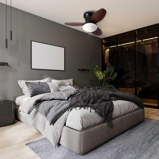 Ventilador de techo Bel Air Home Tauro Mini 70 cm DC LED 48W 6 velocidades