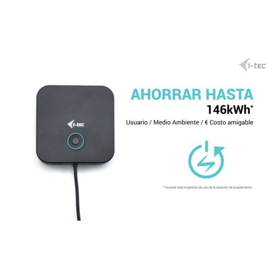 Dockingstation i-tec USB-C Dreifach-Display 4K 100W HDMI/DP Ethernet Schwarz