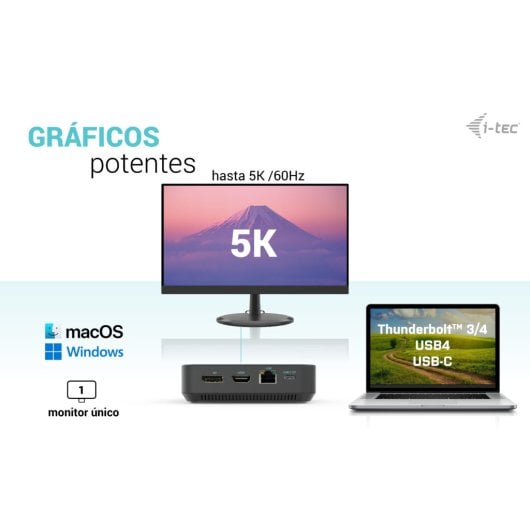 Dockingstation i-tec USB-C Dreifach-Display 4K 100W HDMI/DP Ethernet Schwarz