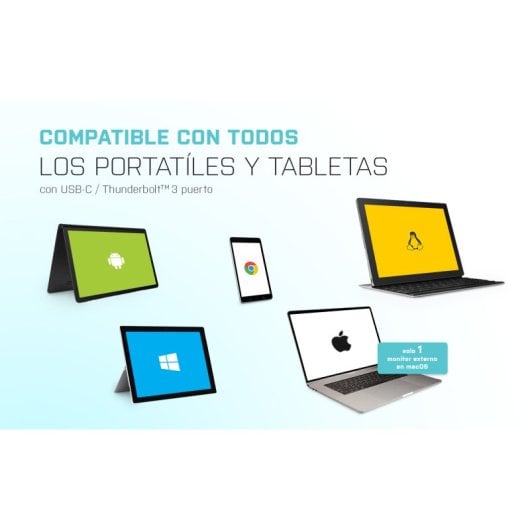 Estación de acoplamiento USB-C i-tec Dual Display Power Delivery 100W LAN 2x4K Negro