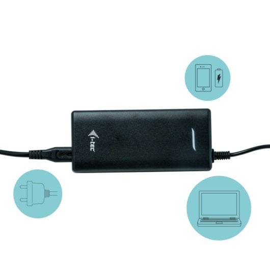 Estación de acoplamiento USB-C i-tec Dual Display Power Delivery 100W LAN 2x4K Negro