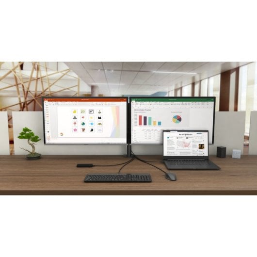 Estación de acoplamiento USB-C i-tec Dual Display Power Delivery 100W LAN 2x4K Negro