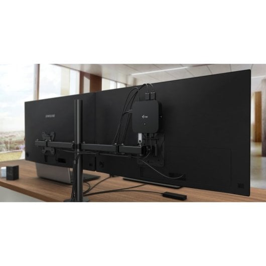 Estación de acoplamiento USB-C i-tec Dual Display Power Delivery 100W LAN 2x4K Negro