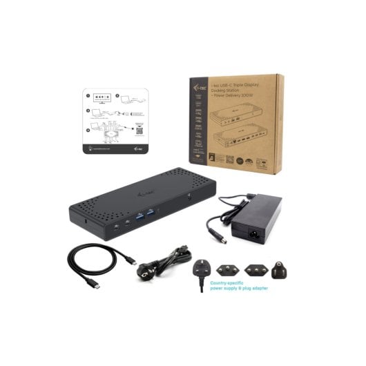 i-tec USB-C Triple Display Gen 2 Dockingstation 100W 3x4K 7xUSB Ethernet Schwarz