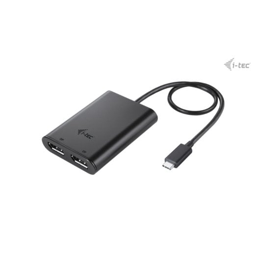 Adattatore video i-tec USB-C Dual DisplayPort 8K/30Hz o 2x 4K/60Hz Nero