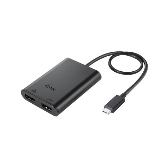 i-tec USB-C Dual 4K/60Hz 8K/30Hz HDMI Adapter Schwarz Thunderbolt3/4 USB4