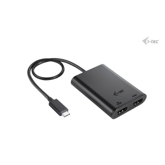 i-tec USB-C Dual 4K/60Hz 8K/30Hz HDMI Adapter Schwarz Thunderbolt3/4 USB4