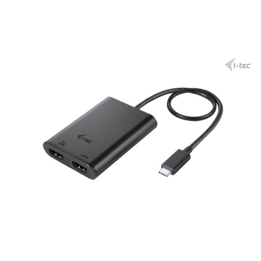 i-tec USB-C Dual 4K/60Hz 8K/30Hz HDMI Adapter Schwarz Thunderbolt3/4 USB4