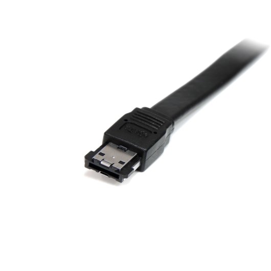 Câble eSATA StarTech.com blindé 6 Gbit/s mâle vers mâle (1,8 m), noir, certifié CE et RoHS
