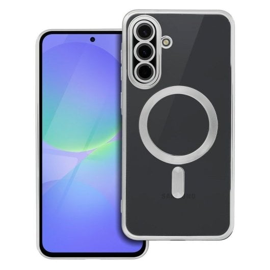 Custodia COOL per Samsung S937 Galaxy S25 Edge con bordo magnetico argento