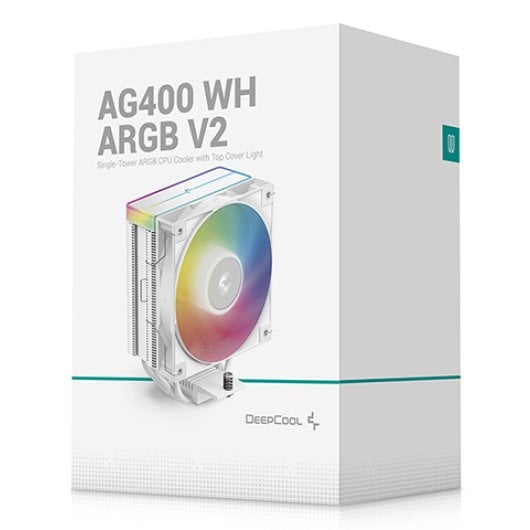 Refrigeración Aire DeepCool AG400 WH 12cm 2310RPM Blanco Hidráulico Compacto