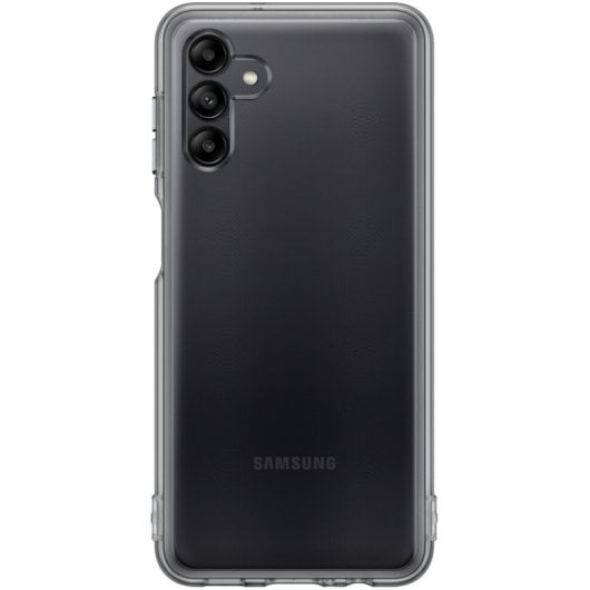 Custodia in silicone TPU per Samsung Galaxy A04s nera trasparente ultra sottile e resistente