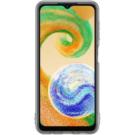 Custodia in silicone TPU per Samsung Galaxy A04s nera trasparente ultra sottile e resistente