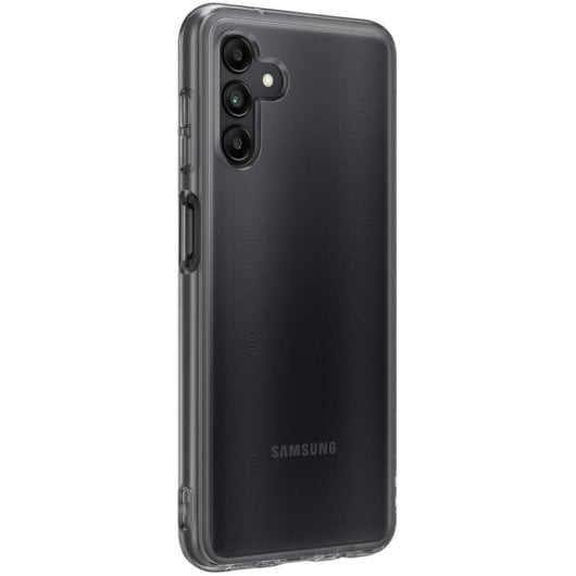 Custodia in silicone TPU per Samsung Galaxy A04s nera trasparente ultra sottile e resistente