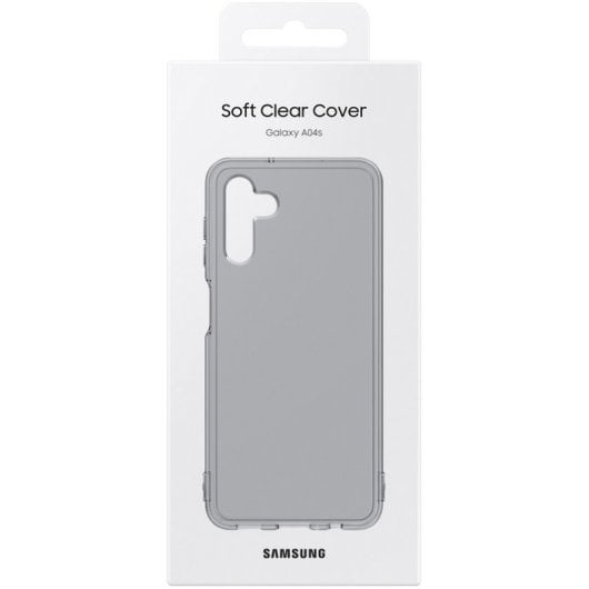 Custodia in silicone TPU per Samsung Galaxy A04s nera trasparente ultra sottile e resistente