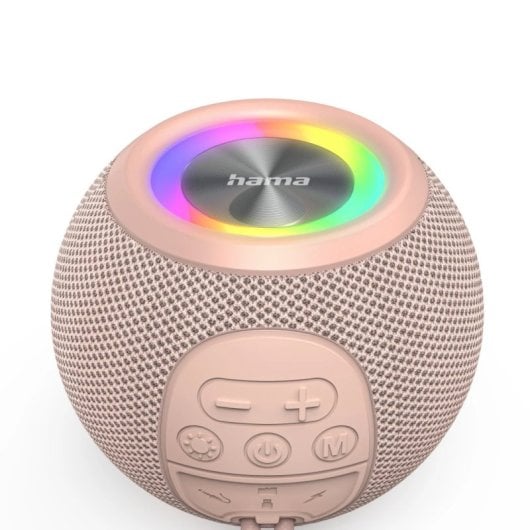 Altavoces Hama Ball Shape Speaker Portátil Inalámbrico/AUX 5W con Bluetooth 5.3, LED y TWS