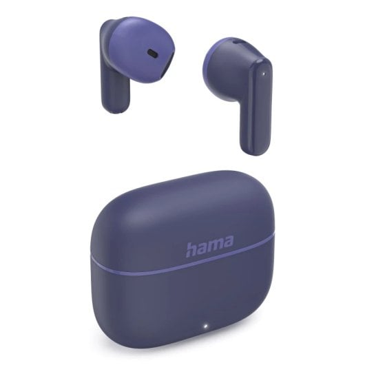 Auriculares Hama inalámbricos True Wireless Bluetooth con control táctil, micrófono y azul