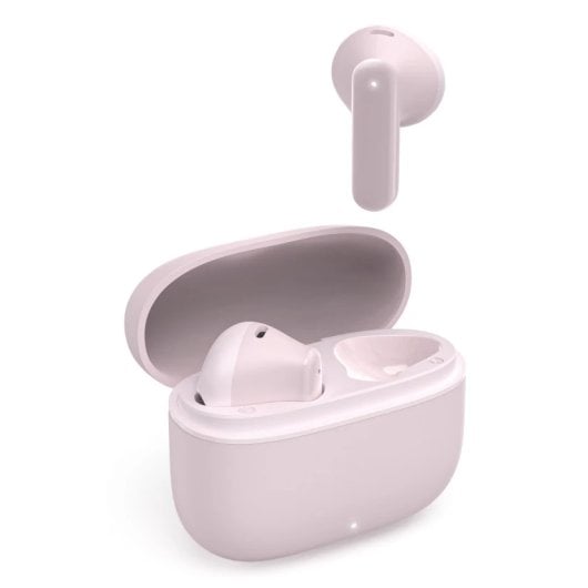 Auriculares Hama inalámbricos True Wireless Bluetooth con micrófono y control táctil rosa