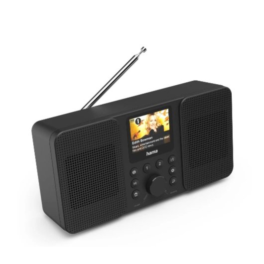 Hama Personalradio 00054257 DAB/DAB+/FM 3W TFT 2,4″ Bluetooth WLAN USB-C Schwarz