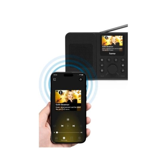 Hama Personalradio 00054257 DAB/DAB+/FM 3W TFT 2,4″ Bluetooth WLAN USB-C Schwarz