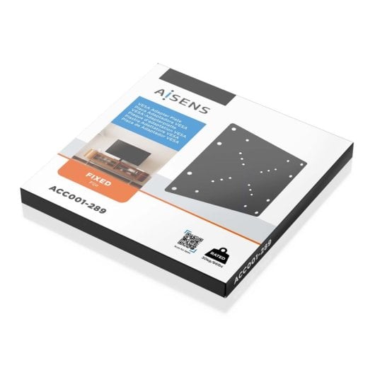 AISENS VESA-Adapter 200x200 Schwarz Stahl 30kg für Multi-Interface Monitor/TV