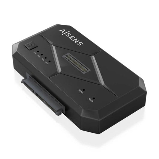 AISENS SDDO-120C Docking Station USB 3.1 Gen1 para SATA 2.5/3.5 + M.2 NVMe Preto