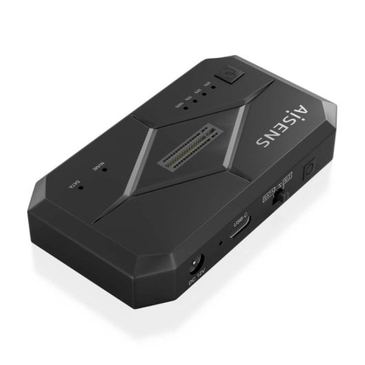 AISENS SDDO-120C Docking Station USB 3.1 Gen1 para SATA 2.5/3.5 + M.2 NVMe Preto