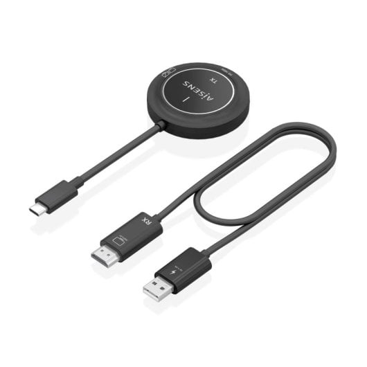Transmisor inalámbrico AISENS ASWL-H2KC30M004-BK USB-C HDMI 1080P 30m 100W PD
