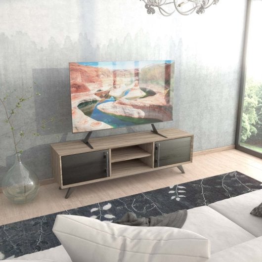 AISENS SOSTV-113 Suporte de Mesa com Ajuste de Altura para Monitor/TV 32-80” VESA 800x500mm Máx.50kg