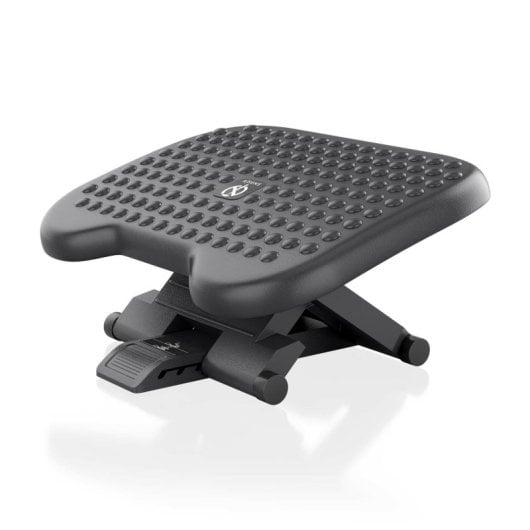 Reposapiés AISENS Ergonómico Ajustable HIPS Negro Antideslizante 30kg 46cm