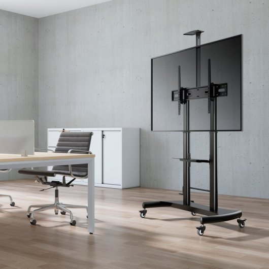 Soporte de suelo AISENS SSTE-100ML eco rueda manivela altura 100kg TV 60-100?