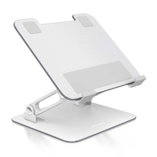 AISENS Soporte portátil/tableta aluminio 7-13", ajustable, plegable, plata, antideslizante