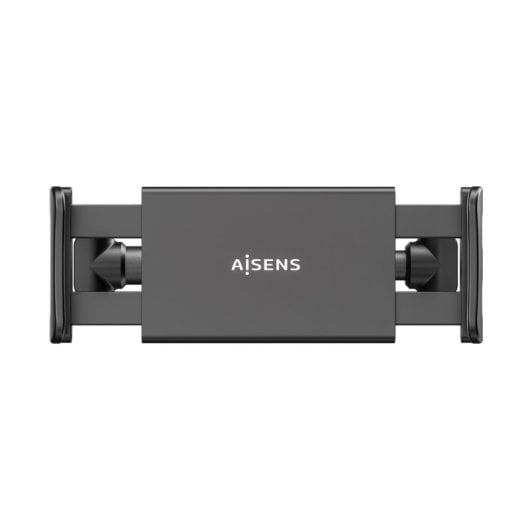 Soporte de coche Aisens AH-HA5 para reposacabezas, aluminio, 360º, extensible 12-21 cm, negro