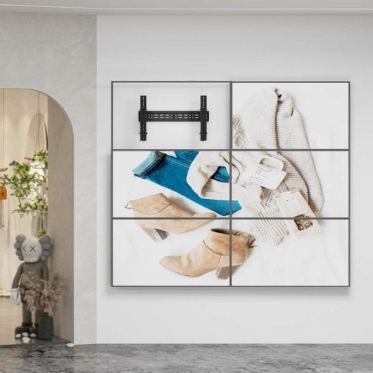 Aisens VW70LPO-255 Pop-Out-Videowand-TV-Halterung für 37-70-Zoll-Fernseher, nivellierbar, 70 kg, Schwarz