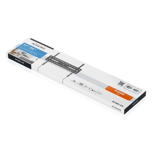 Support pour écran/TV AISENS ultra-fin en acier robuste avec niveau à bulle 37-86 pouces, 75 kg