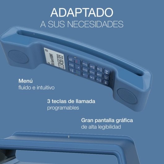 Teléfono inalámbrico Alcatel con bloqueo de llamadas, manos libres y agenda 100 contactos