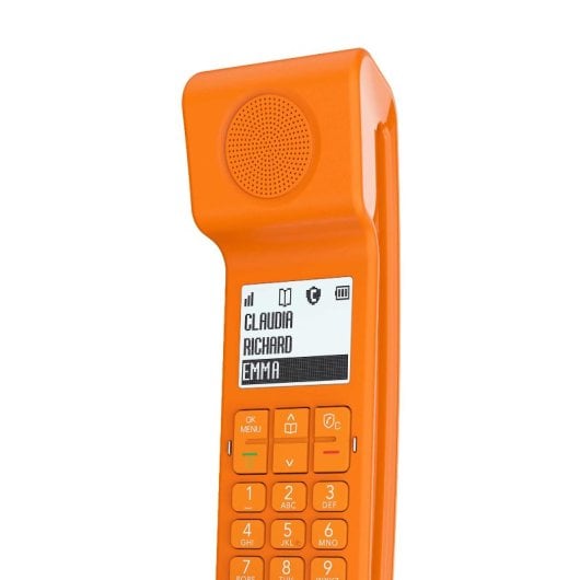 Téléphone sans fil emblématique Alcatel ePure avec blocage des appels, grand écran et appels mains libres