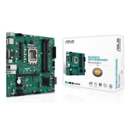 Placa Base ASUS PRO B760M-C-CSM B760 LGA 1700 DDR5 micro ATX 2x M.2 RAID PCIe 4.0