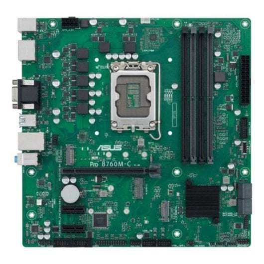 Placa Base ASUS PRO B760M-C-CSM B760 LGA 1700 DDR5 micro ATX 2x M.2 RAID PCIe 4.0