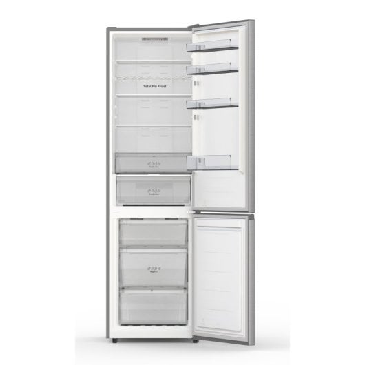Frigorífico Hisense Combi No Frost 201cm 336L A Inox Puertas Reversibles Rápido Enfriamiento