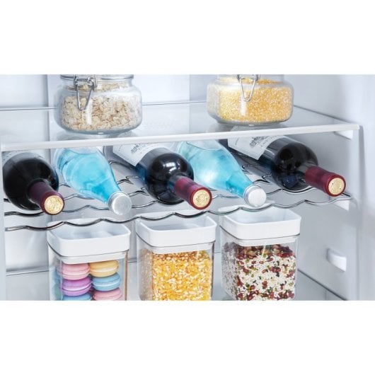 Frigorífico Hisense Combi No Frost 201cm 336L A Inox Puertas Reversibles Rápido Enfriamiento