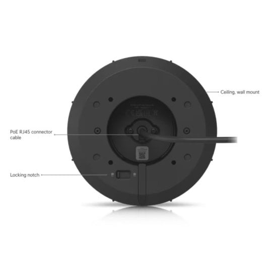 Ubiquiti UVC-AI-Turret-B 4K AI PoE + câmara de segurança de visão noturna exterior