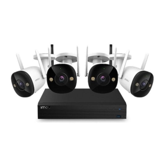 Kit videovigilancia Imou KIT/NVR1104HS-W-S2-CE-1T/4-F22FEP-0280B 4 cámaras WiFi 2MP NVR inalámbrico