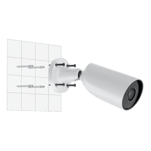 Caméra de sécurité extérieure Ajax AJ-BULLETCAM-8-0400-W 8MP 4 mm PoE IP65 AI WDR HDR IR50m