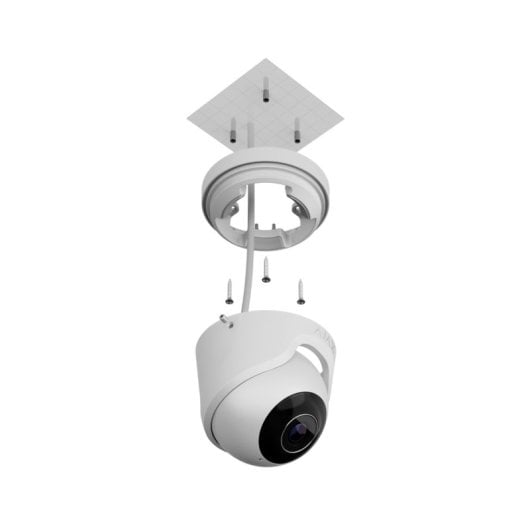 Câmara de segurança exterior Ajax AJ-TURRETCAM-5-0400-W 5MP 4mm IR50m PoE com microfone IP65