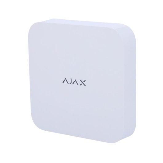 Registratore NVR PoE Ajax AJ-NVR108-W 4K a 8 canali bianco compatibile con l'ecosistema Ajax